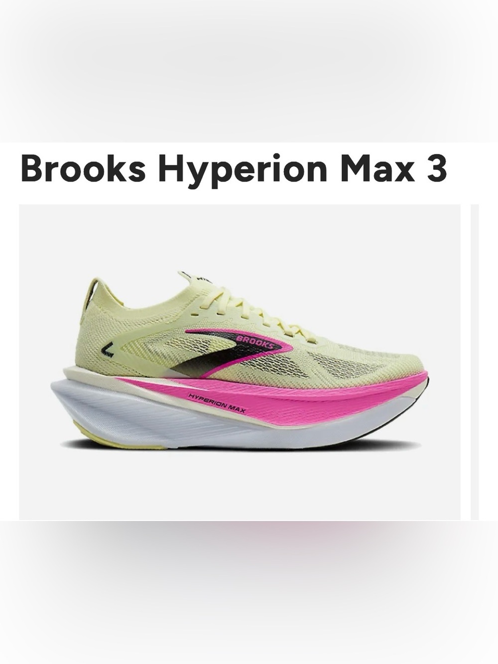 Brooks Hyperion Max 3 women’s 7.5